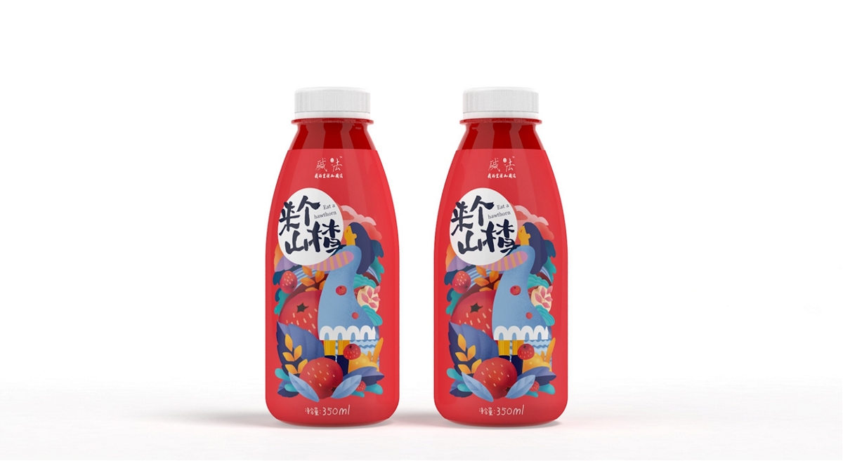 飲料包裝：來個山楂原漿包裝禮盒設計制作加工定制生產(chǎn)廠家